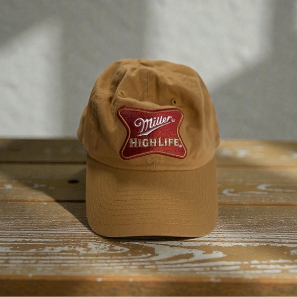 American Needle Other - American Needle Miller High Life Strapback Tan Baseball Cap